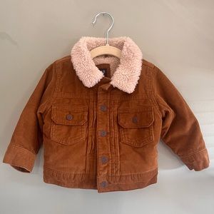 Gap Corduroy Sherpa Collared Bomber Jacket